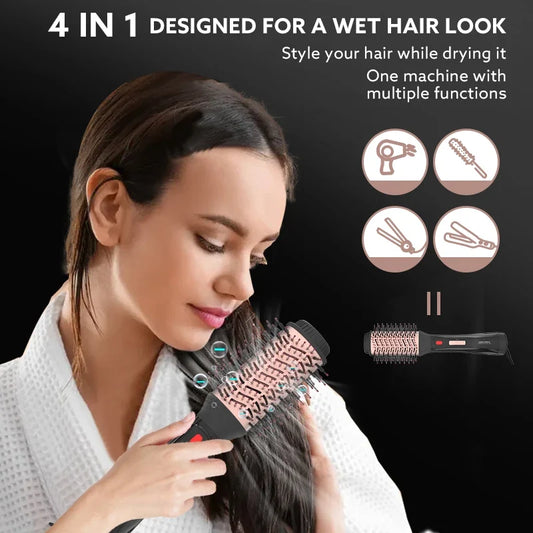 Ionic 110,000 RPM Hair Dryer & Straightening Brush